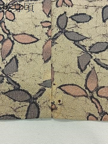 平和屋着物#羽織 草花文 正絹 逸品 CABK0350ua