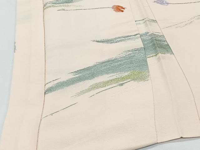 平和屋着物#羽織 寿光織 抽象文様 金銀糸 正絹 逸品 CABK0352ua