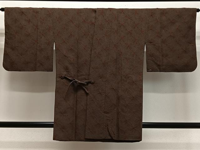平和屋着物#道中着 絞り 霞文 正絹 逸品 CABK0358ua