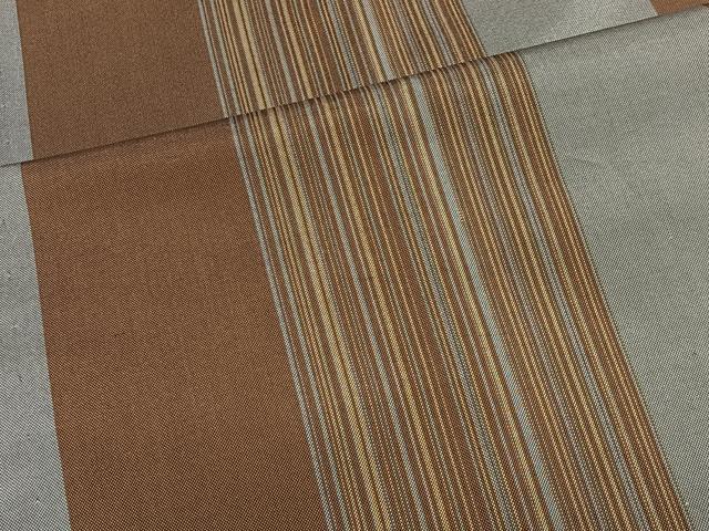 平和屋着物#本場縞大島紬 道中着 縞 ロング丈 正絹 逸品 CABK0383ua