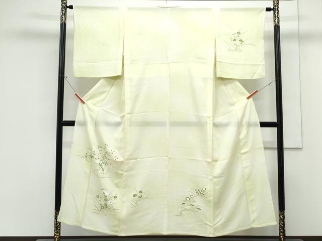 平和屋着物*夏物 訪問着 絽 草花文 暈し染め 正絹 逸品 CABK0409th