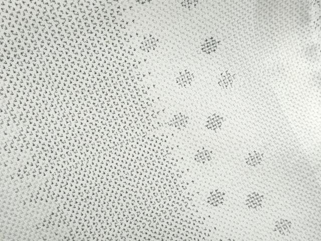 平和屋着物*夏物 本場大島紬 夏大島 白大島 あられ間道 正絹 逸品 CABK0413th