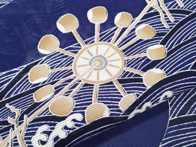 平和屋着物*夏物 訪問着 絽 流水草花文 正絹 逸品 CABK0440th