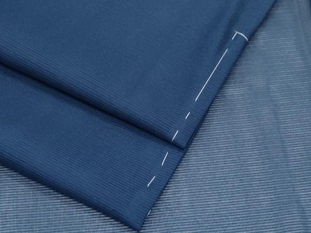 平和屋着物*夏物 色無地 絽 留紺色 正絹 逸品 未使用 CABK0449th