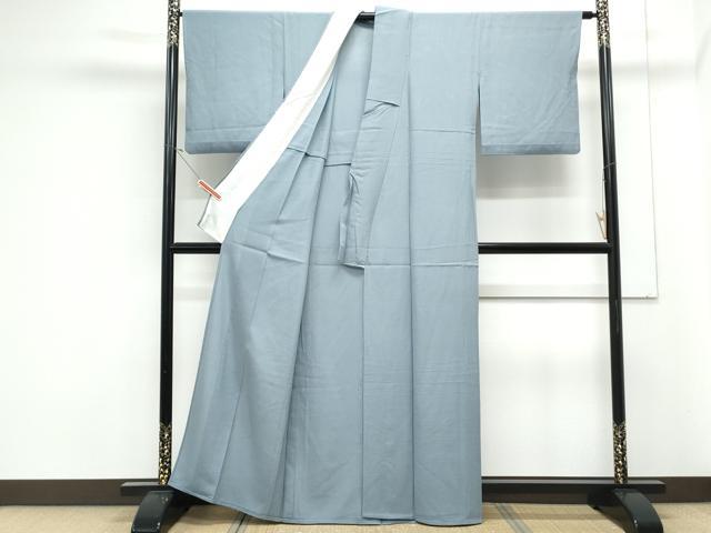 平和屋着物*夏物 色無地 絽 鼠色 正絹 逸品 CABK0453th