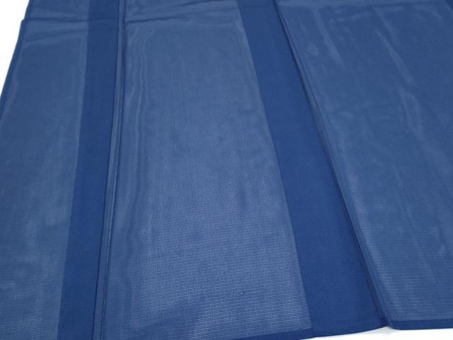 平和屋着物*洗える最高級着物 <英>はなぶさ謹製 夏物 色無地 絽 留紺色 洗える着物 CABK0458th