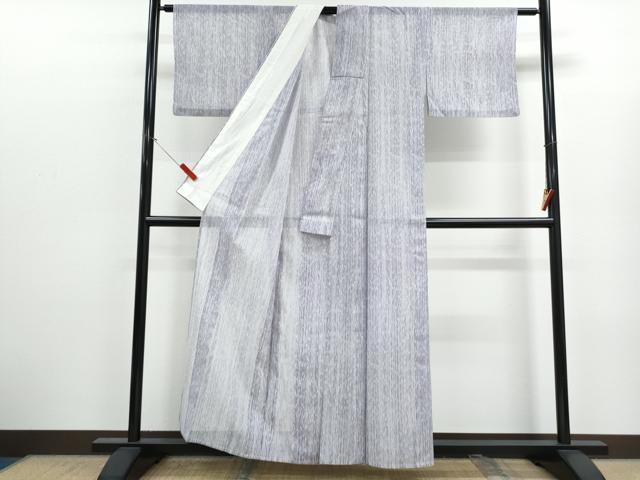 平和屋着物*夏物 小紋 絽 縞 洗える着物 CABK0474th
