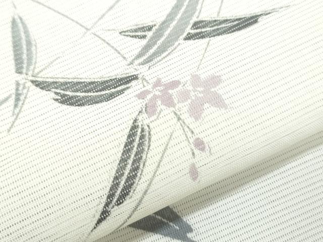 平和屋着物*夏物 小紋 絽 草花文 洗える着物 CABK0480th