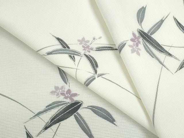 平和屋着物*夏物 小紋 絽 草花文 洗える着物 CABK0480th