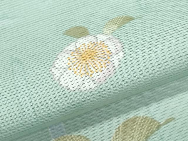 平和屋着物*夏物 小紋 絽 草花文 洗える着物 CABK0492th