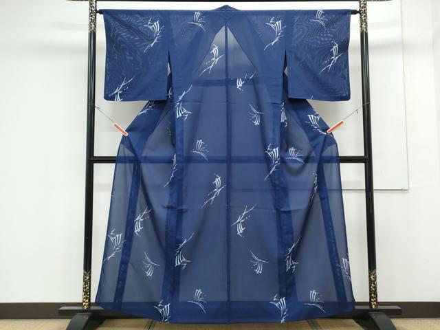 平和屋着物*夏物 小紋 絽 吉祥文 三越扱い 洗える着物 未使用 CABK0496th