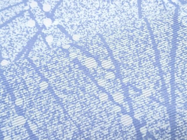 平和屋着物*夏物 小紋 絽 樹林文 洗える着物 CABK0500th