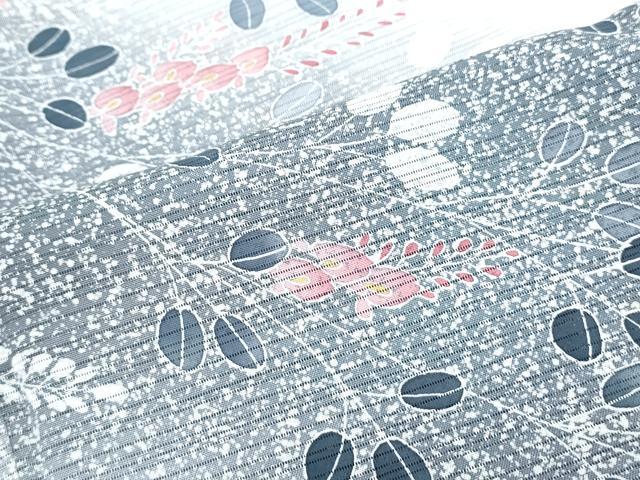 平和屋着物*夏物 訪問着 変わり絽 草花文 暈し染め 正絹 逸品 CABK0507th