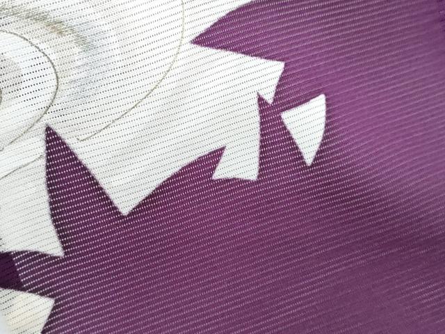 平和屋着物*夏物 訪問着 絽 楓シルエット 光琳水 金銀彩 正絹 逸品 CABK0510th