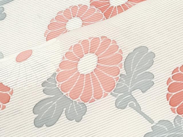 平和屋着物*夏物 訪問着 絽 友禅 草花文 正絹 逸品 CABK0518th