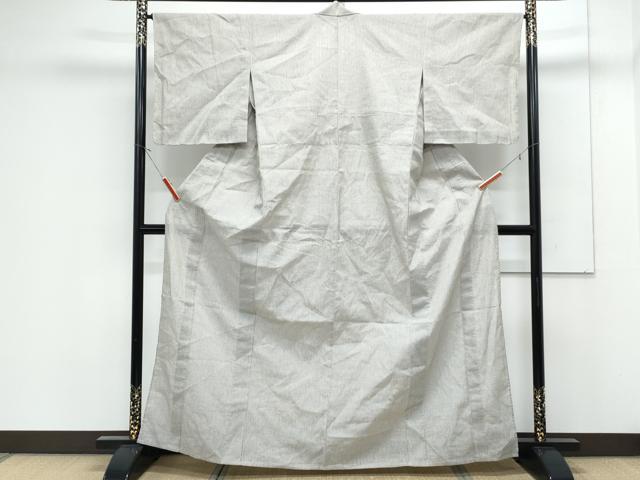 平和屋着物*夏物 小紋・浴衣兼用 刺し子 縞 逸品 CABK0519th