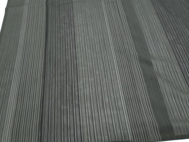 平和屋着物*夏物 紗紬 縞 三越扱い 正絹 逸品 CABK0521th