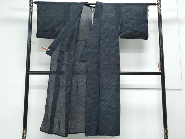 平和屋着物*夏物 小紋 紗 格子文 CABK0529th