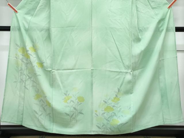 平和屋着物*夏物 訪問着 絽 草花文 暈し染め 正絹 逸品 CABK0534th