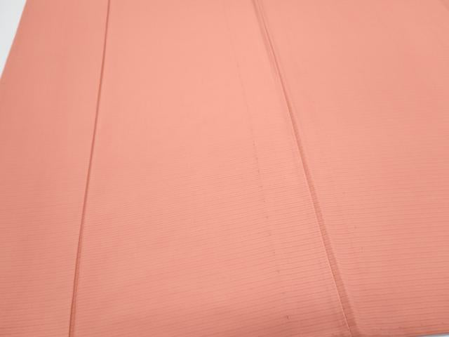 平和屋着物*夏物 色無地 絽 甚三紅色 正絹 逸品 CABK0542th