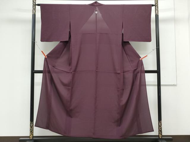 平和屋着物*夏物 色無地 絽 似せ紫色 正絹 逸品 CABK0564th