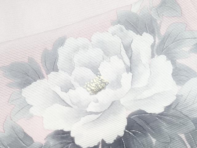 平和屋着物*夏物 訪問着 絽 草花文 暈し染め 正絹 逸品 CABK0573th