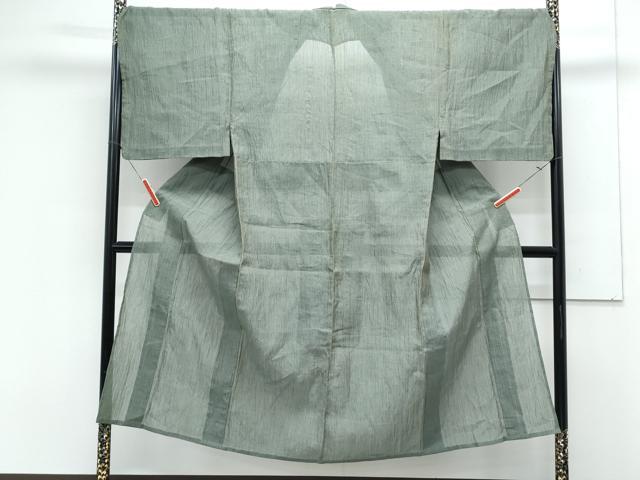 平和屋着物*夏物 男性 本場小千谷ちぢみ 縞 麻 逸品 CABK0575th