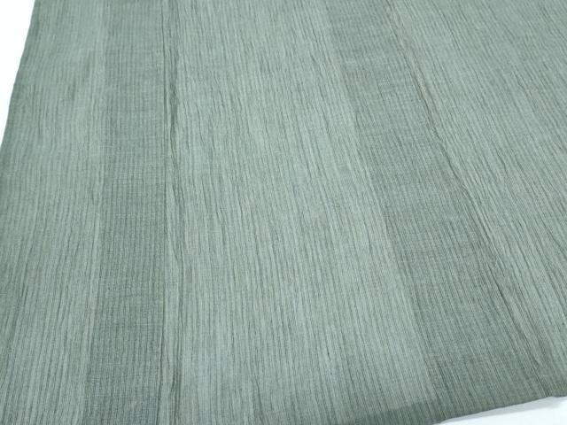 平和屋着物*夏物 男性 本場小千谷ちぢみ 縞 麻 逸品 CABK0575th