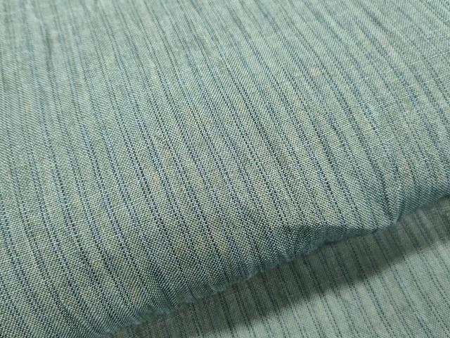 平和屋着物*夏物 男性 本場小千谷ちぢみ 縞 麻 逸品 CABK0575th