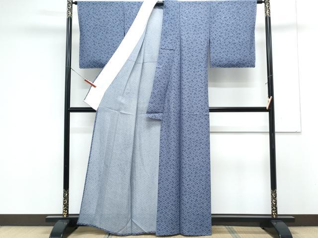 平和屋着物*夏物 小紋 絽 瓦花文 正絹 逸品 CABK0582th