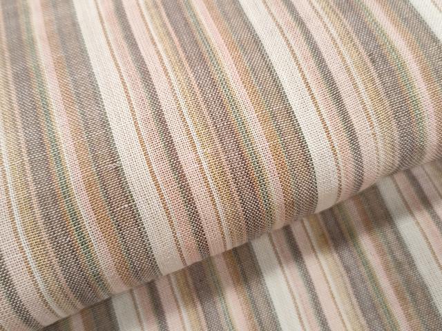 平和屋着物*夏物 本場小千谷ちぢみ 縞 麻 逸品 CABK0589th