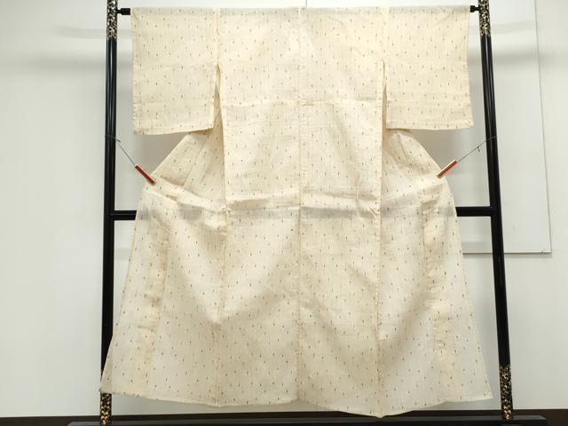 平和屋着物*夏物 本場小千谷ちぢみ 吉祥文 麻 逸品 CABK0593th