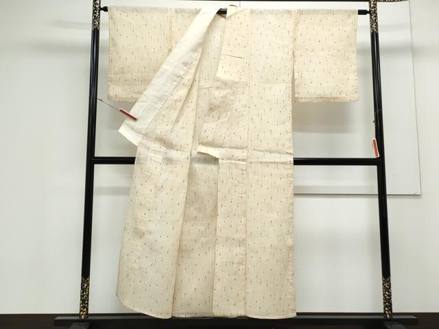 平和屋着物*夏物 本場小千谷ちぢみ 吉祥文 麻 逸品 CABK0593th