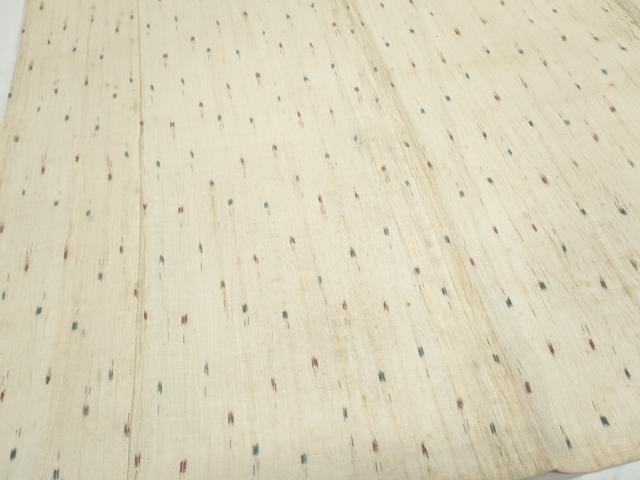平和屋着物*夏物 本場小千谷ちぢみ 吉祥文 麻 逸品 CABK0593th