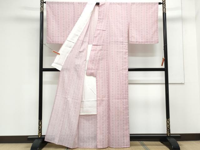 平和屋着物*夏物 小紋 紗 吉祥間道 洗える着物 CABK0604th