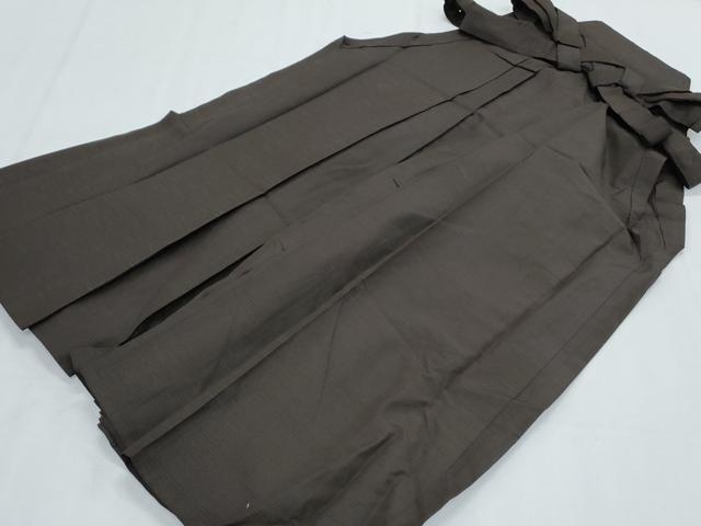 平和屋着物*夏物 男性 行灯袴 赤墨色 正絹 逸品 CABK0610th