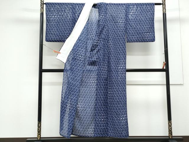 平和屋着物*夏物 小紋 絽 草花文 洗える着物 CABK0636th