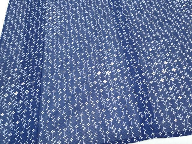 平和屋着物*夏物 小紋 絽 草花文 洗える着物 CABK0636th
