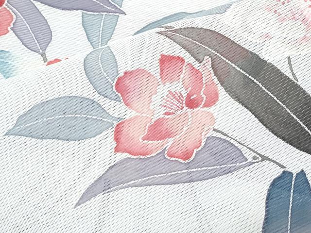 平和屋着物*夏物 訪問着 絽 草花文 暈し染め 洗える着物 CABK0639th