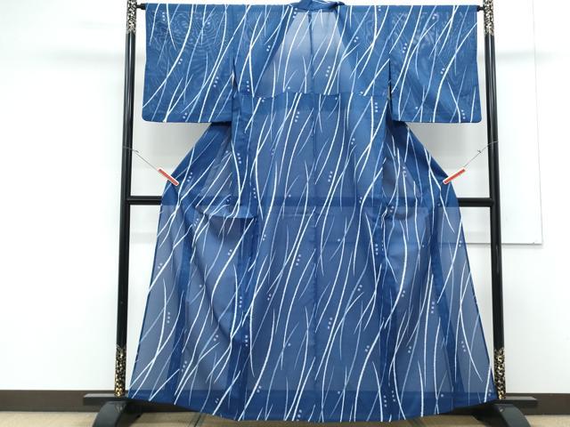 平和屋着物*夏物 小紋 絽 吉祥文 洗える着物 CABK0657th