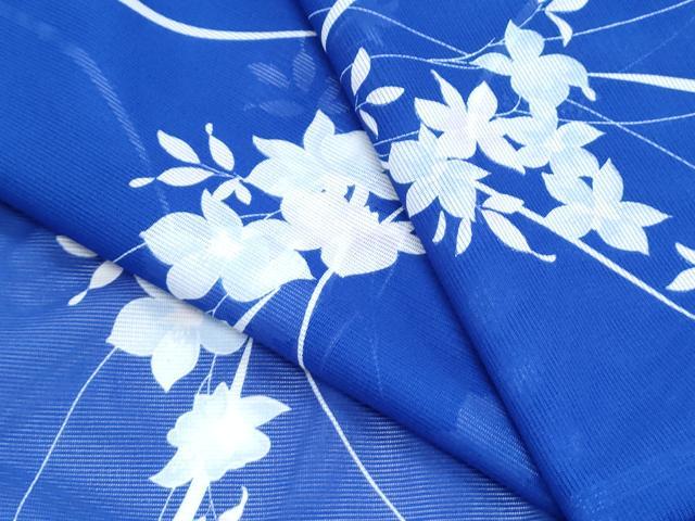 平和屋着物*夏物 小紋 絽 草花文 洗える着物 CABK0669th