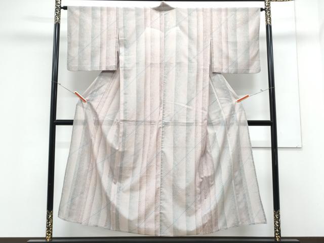 平和屋着物*夏物 小紋 絽 間道 洗える着物 CABK0697th