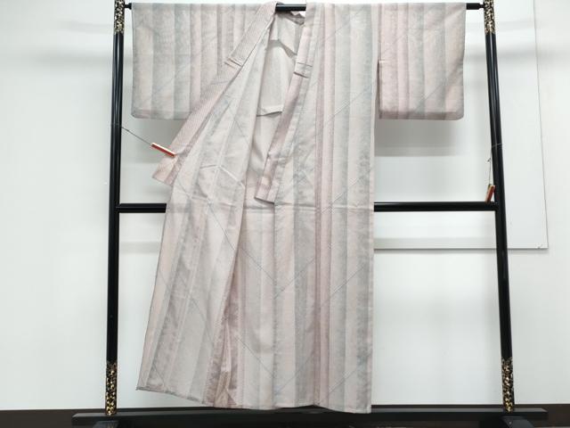 平和屋着物*夏物 小紋 絽 間道 洗える着物 CABK0697th