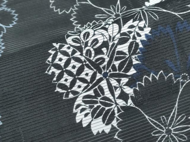 平和屋着物*夏物 小紋 絽 花間道 洗える着物 CABK0705th