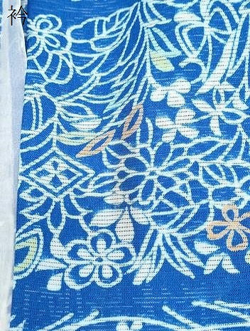平和屋着物*夏物 小紋 絽 花蝶文 洗える着物 CABK0708th