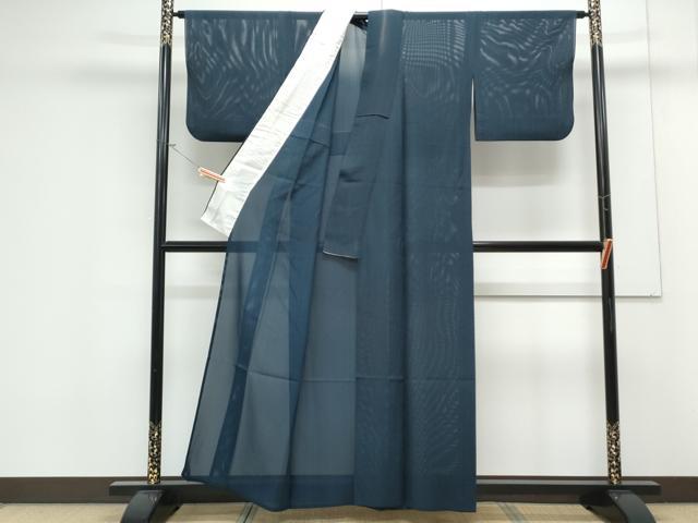 平和屋着物*夏物 小紋 絽 縞 正絹 逸品 CABK0734th