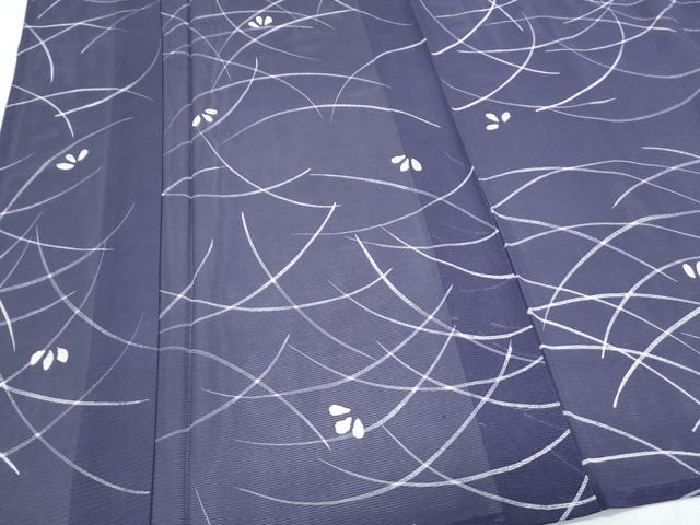 平和屋着物*夏物 小紋 絽 芝草文 正絹 逸品 CABK0736th