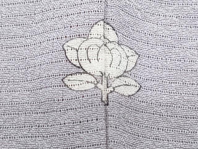 平和屋着物*夏物 色無地 絽縮緬 薄葡萄色 正絹 逸品 CABK0749th
