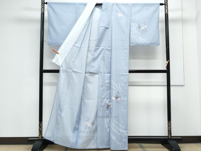 平和屋着物*夏物 訪問着 絽 孔雀花文 洗える着物 CABK0767th