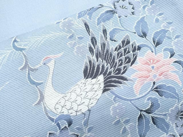 平和屋着物*夏物 訪問着 絽 孔雀花文 洗える着物 CABK0767th